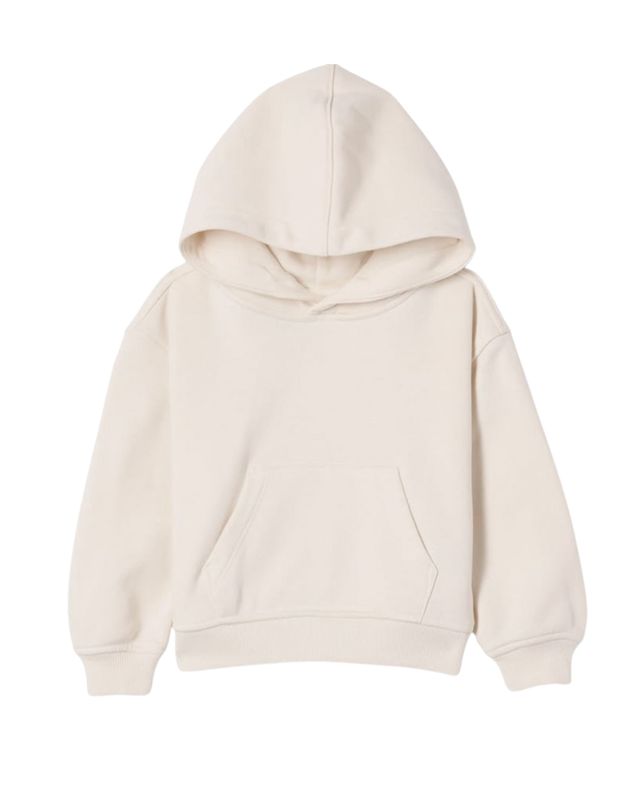Sand hoodie i økologisk bomull