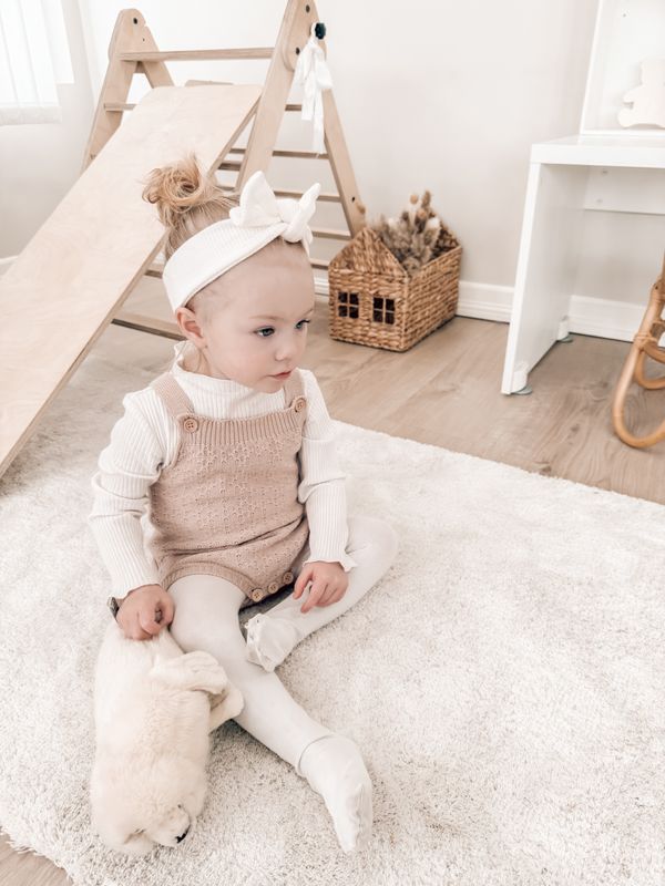 Strikket hasselnøtt romper