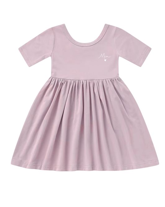 Hovedbilde Støvrosa bambus nattkjole med navn