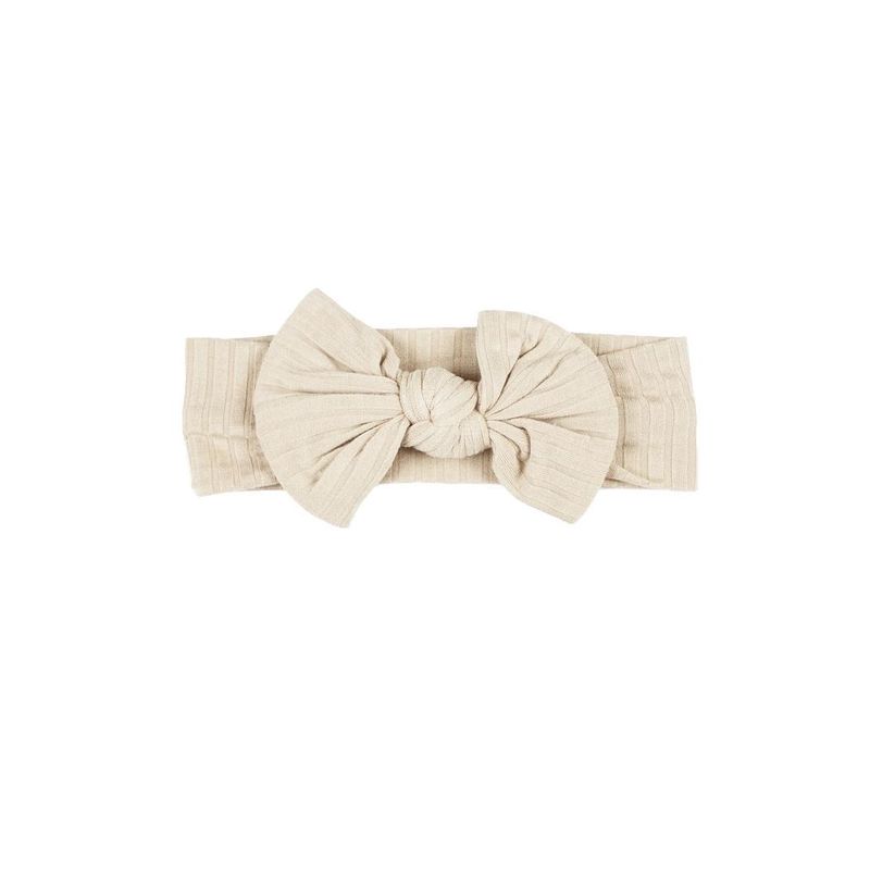 Sand hårbånd i ribbet bambus til baby