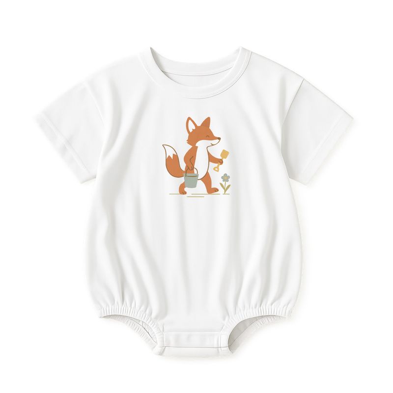 Lille rev t-skjorte romper