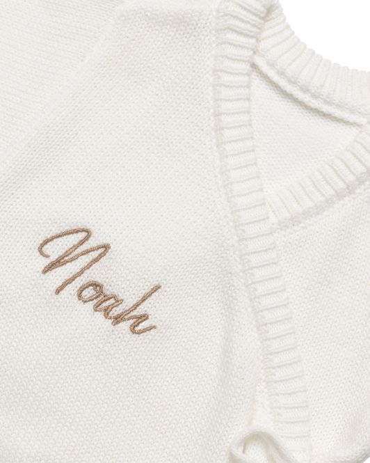 Hovedbilde Strikket omslagsromper med navn