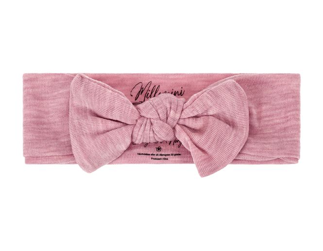 Hovedbilde Melert gammelrosa hårbånd i merinoull